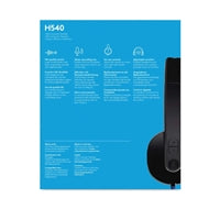 Logitech H540 USB Headset with Noise-Cancelling Mic and On Ear Controls Logitech H540 USB Headset with Noise-Cancelling Mic and On Ear Controls